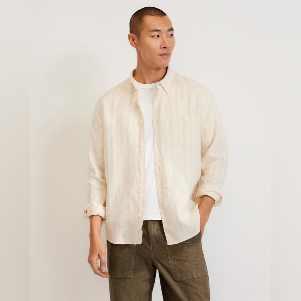 NWT Everlane The Linen Standard Fit Shirt